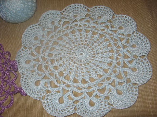 hæklet doily opskrift